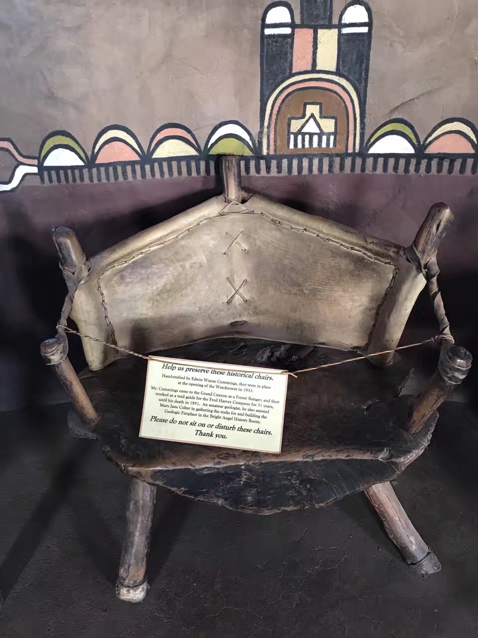 Pacific Green chair displayed in an Australian museum collection